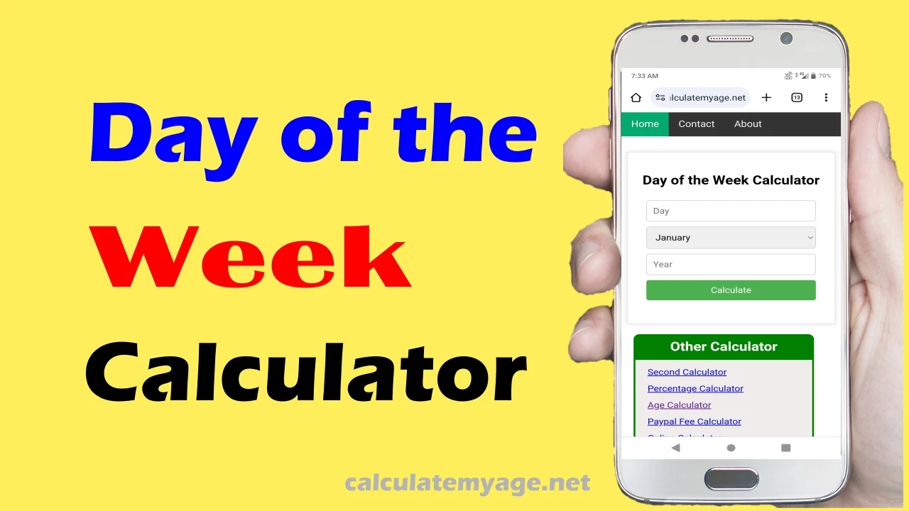 day of the week calculator